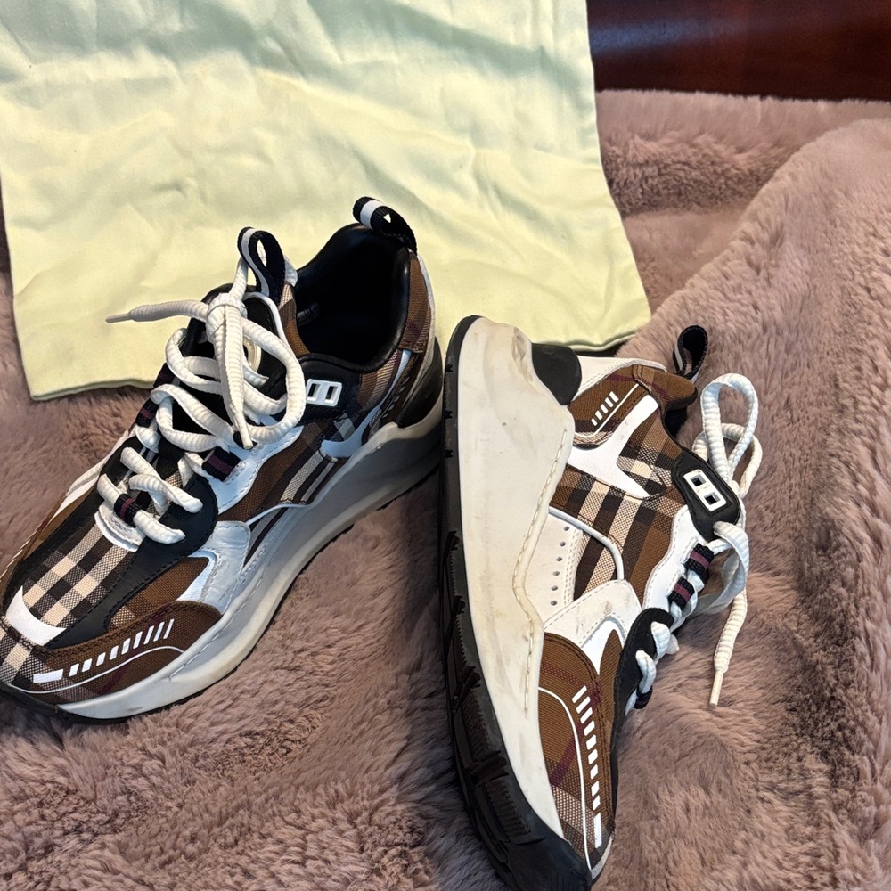 Burberry Multicolor Plaid Sneakers